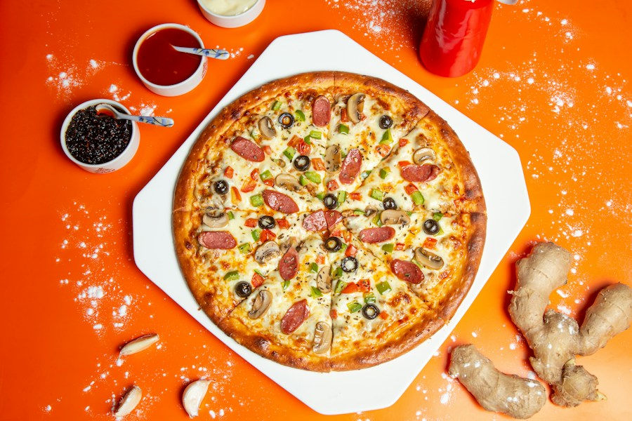 Pizza aus dem Ofen